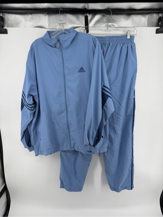 adidas Other - Adidas Blockette Y2K Retro 90s Streetwear Sporty Light Blue Track Suit Set SzL